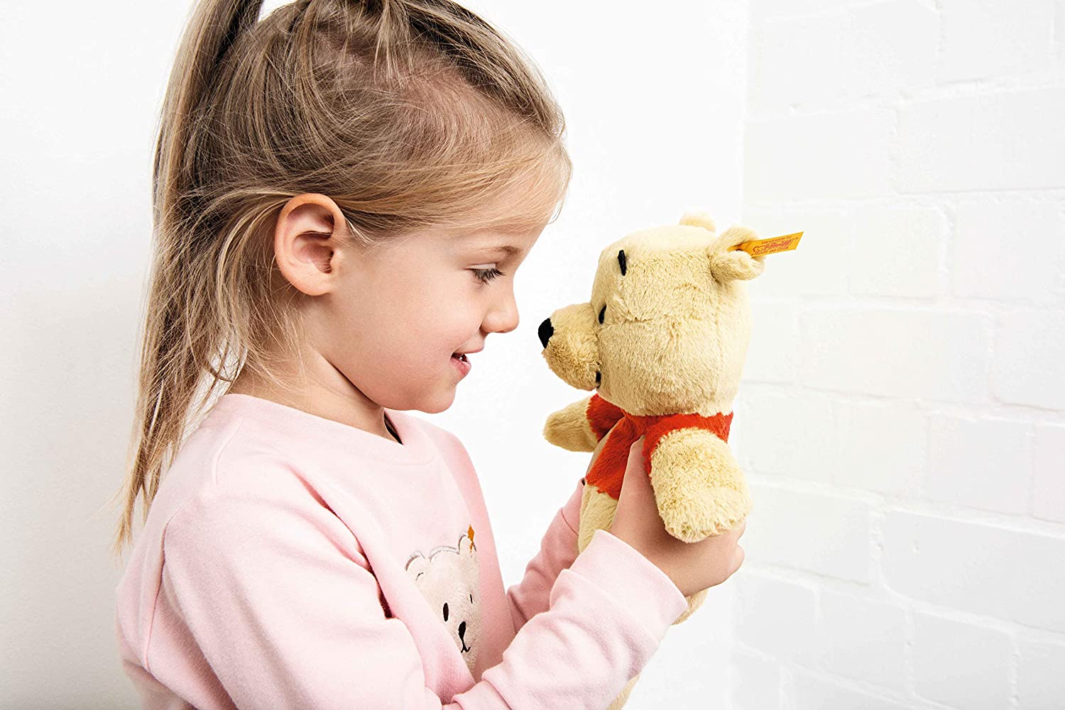 Steiff Winnie Puuh Soft Cuddly Friends Disney Originals Puuh-29 cm-Kuscheltier für Kinder-weich & kuschelig-waschbar-blond 024528