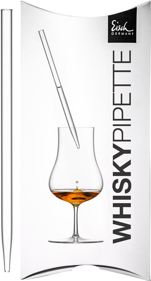Glashütte Eisch Whisky Pipette 999/9 kristall im Geschenkkarton Gentleman 86599909