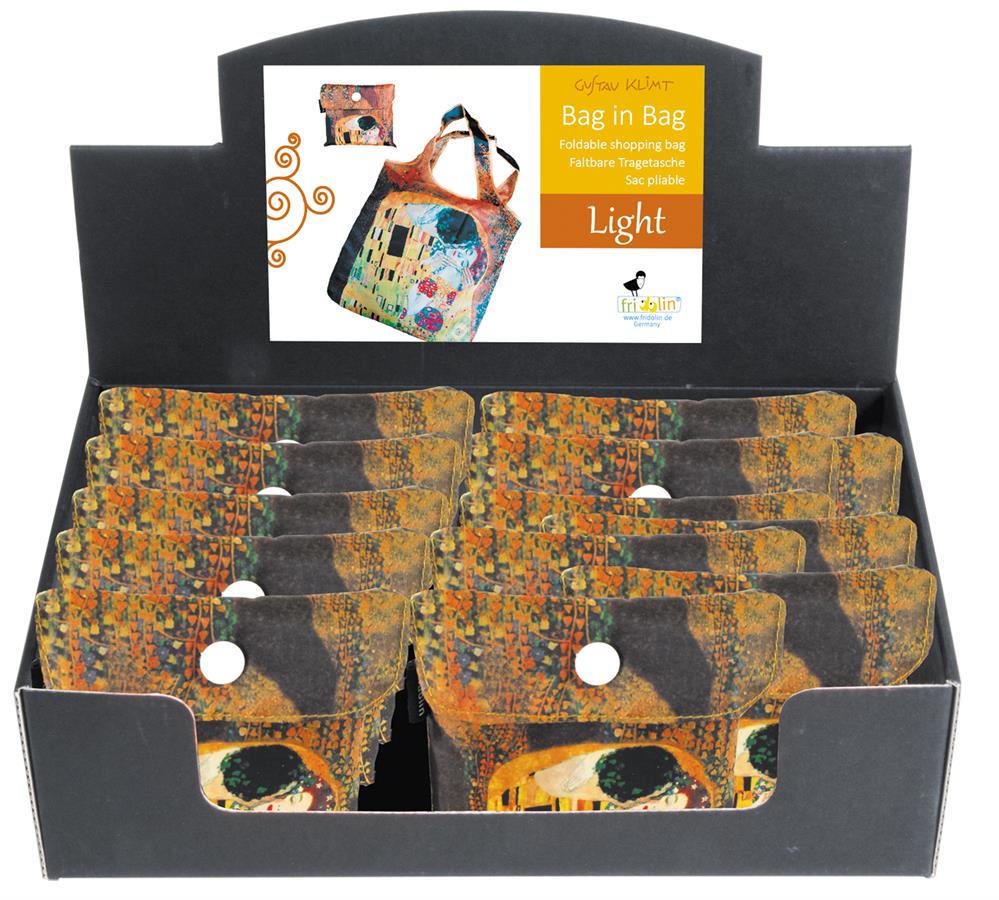 Fridolin  DISPLAY, bag in bag, small, Klimt, Kuss, 30 Stk. Nr. 40720