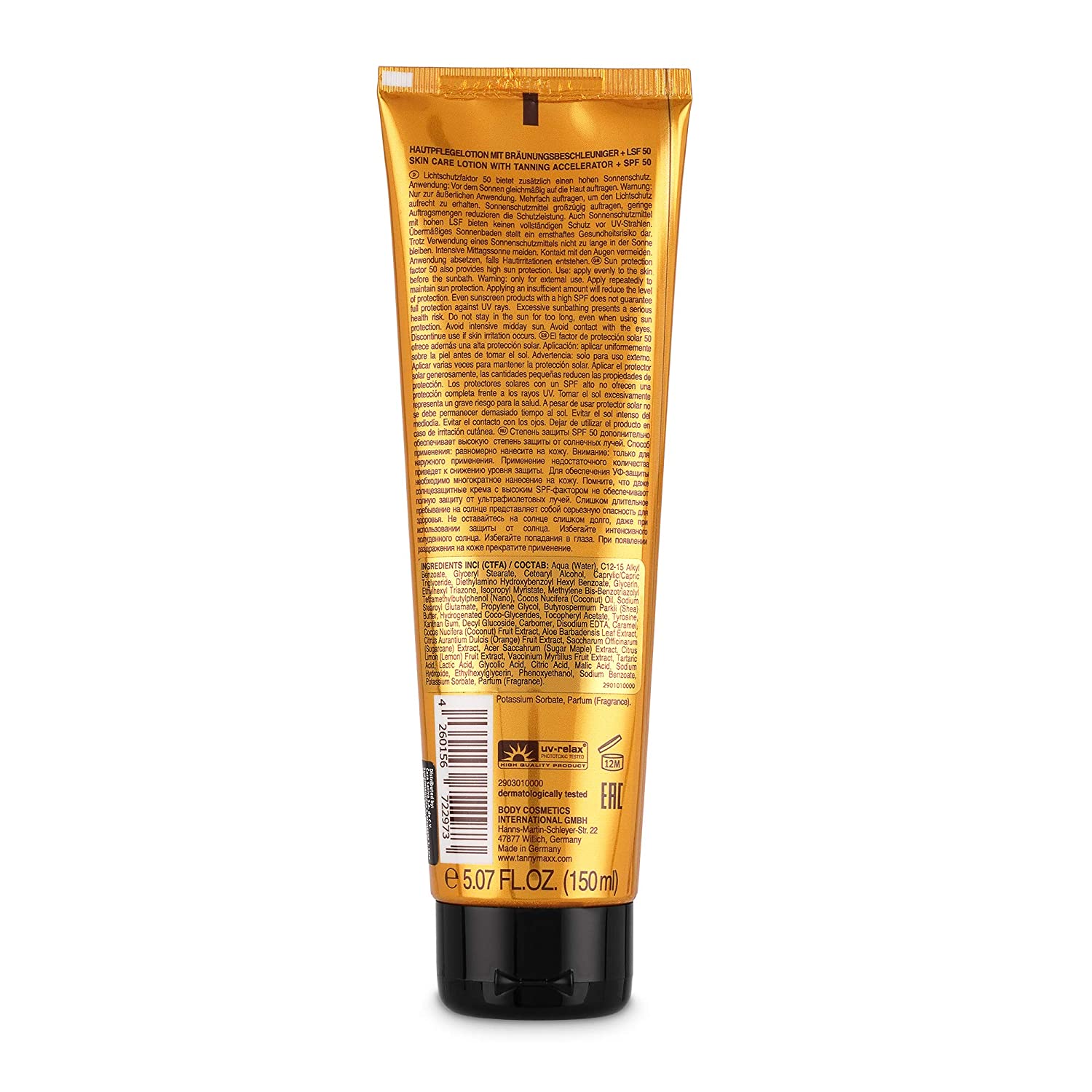 Tannymaxx Coconut SPF 50 / LSF 50 Tanning Butter Reichhaltige Kokosnussbutter 2903010000
