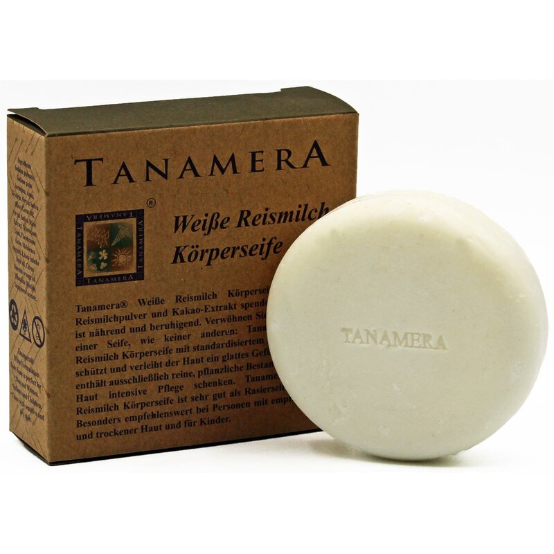 Tanamera® Weiße Reismilch Körperseife, 100g
