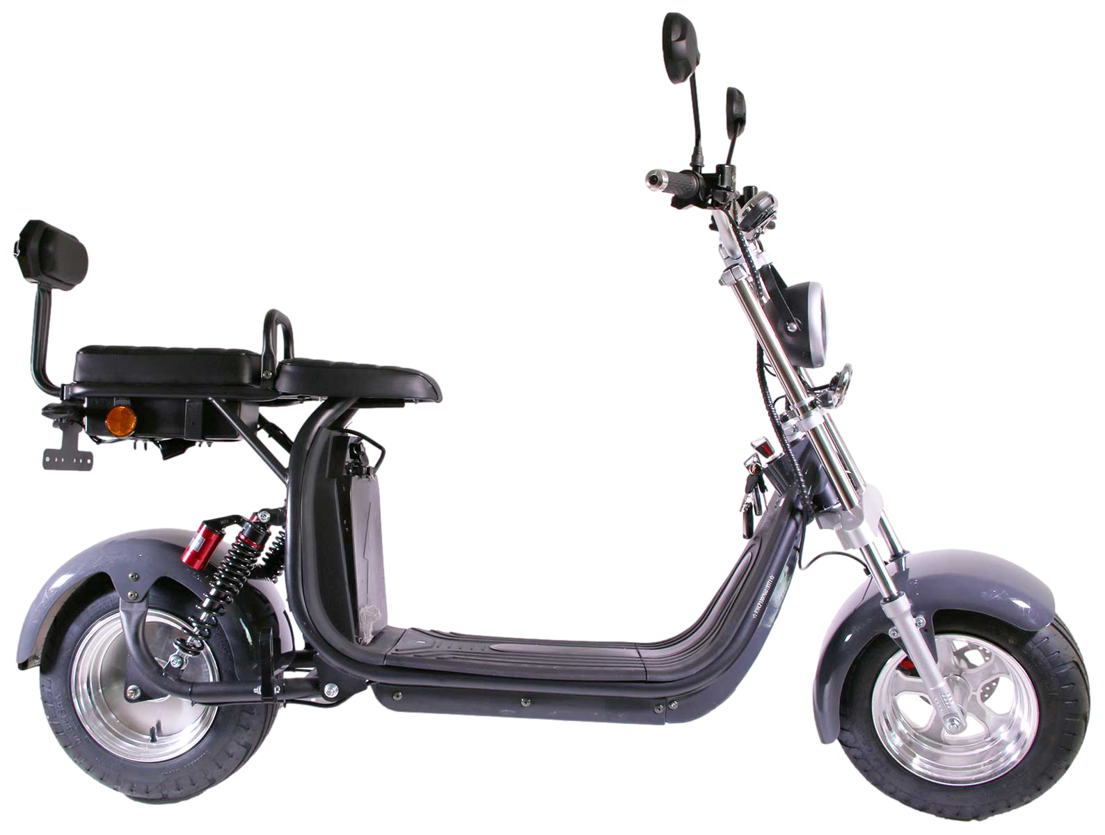 RocknBikes CP1.6 mit Alu-Felgen Motorroller 45km/h Elektroscooter Stone-Grey Grau 60V20Ah Komplett zusammengebaut