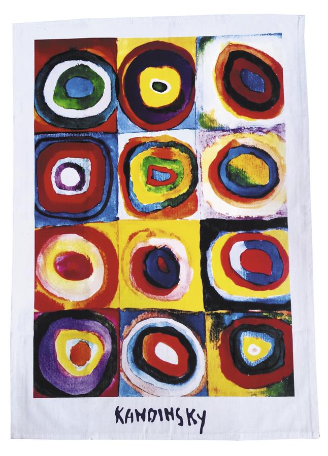 Geschirrtuch, Kandinsky, Farbstudie, 45 cm x 65 cm