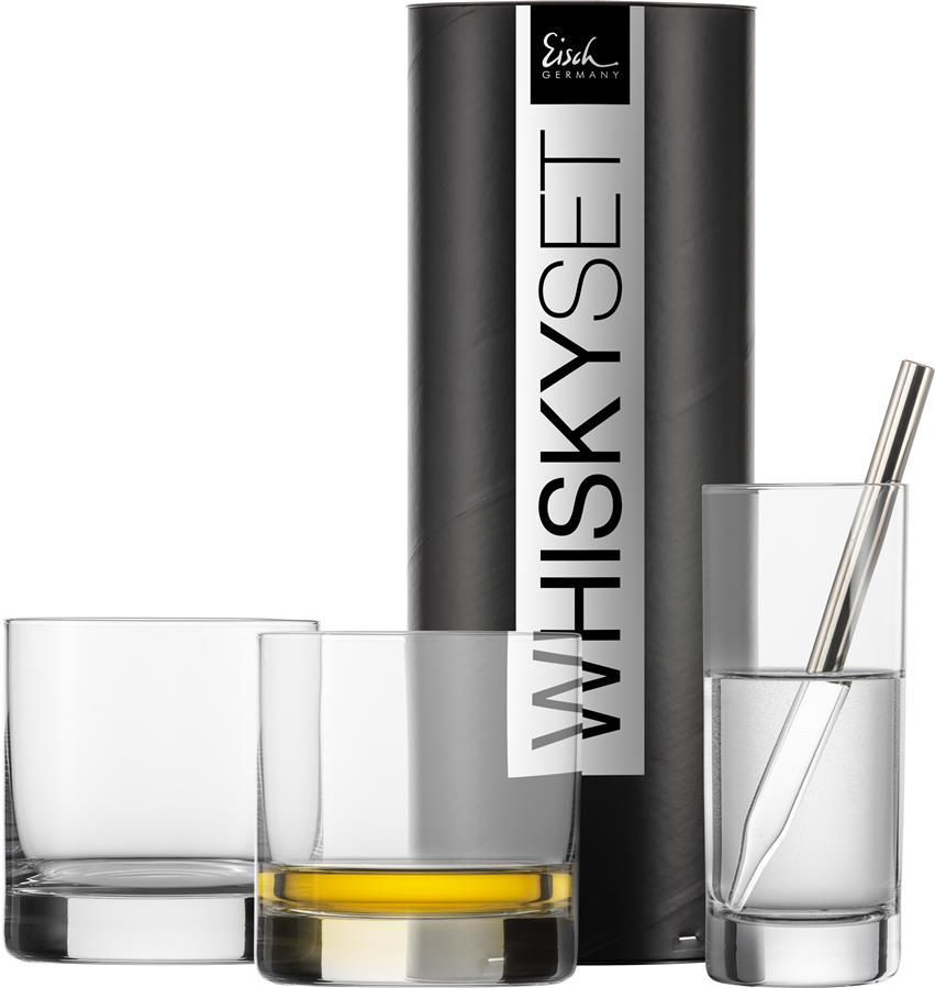 Glashütte Eisch Whisky Set 900/5 - 2x500/14,1x551/12,1x999/3 in GR Gentleman 86590008