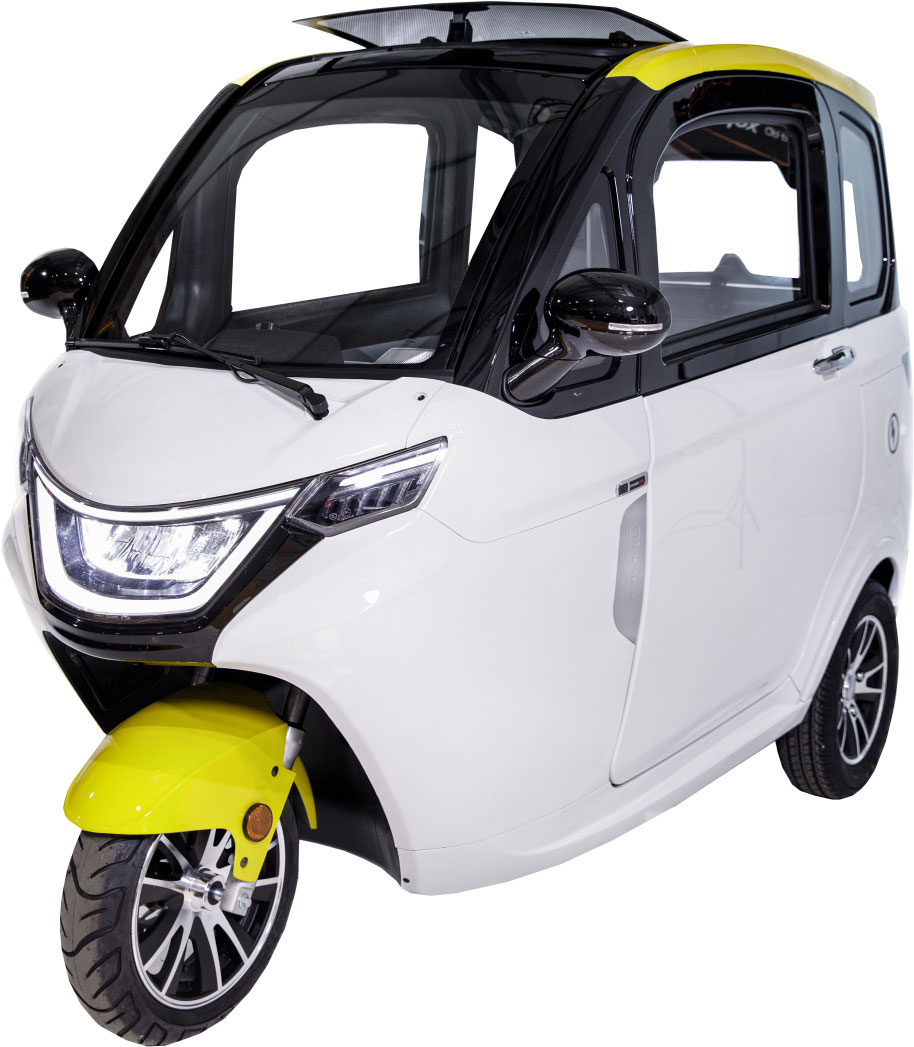 MoveEco MicroCar 45km/h XR2E Mokick Version Weiss-Gelb 2 Personen MoveEco MicroCar 45km/h XR2E Mokick Version Weiss-Gelb 2 Personen
