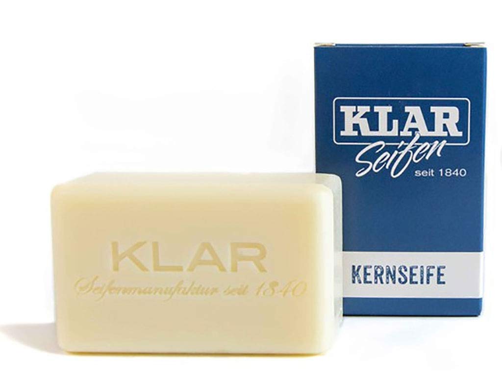 Klar's Kernseife 100 gr. Palmölfrei - besonders für Allergiker geeignet - Kultmarke Klar Deutschland Heidelberg seit 1840