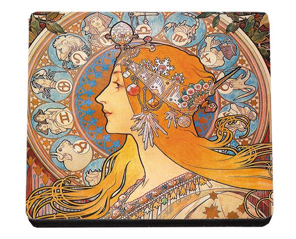 Fridolin Untersetzer, MdF/Filz, Art Nouveau/Jugendstil, Zodiac Nr. 67691