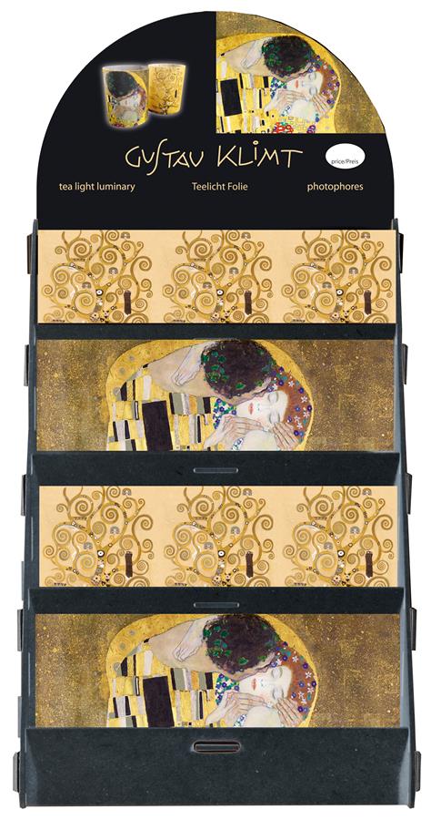 Fridolin DISPLAY, Teelichtfolien, Klimt, sort., 60 Stk.  Nr. 67615