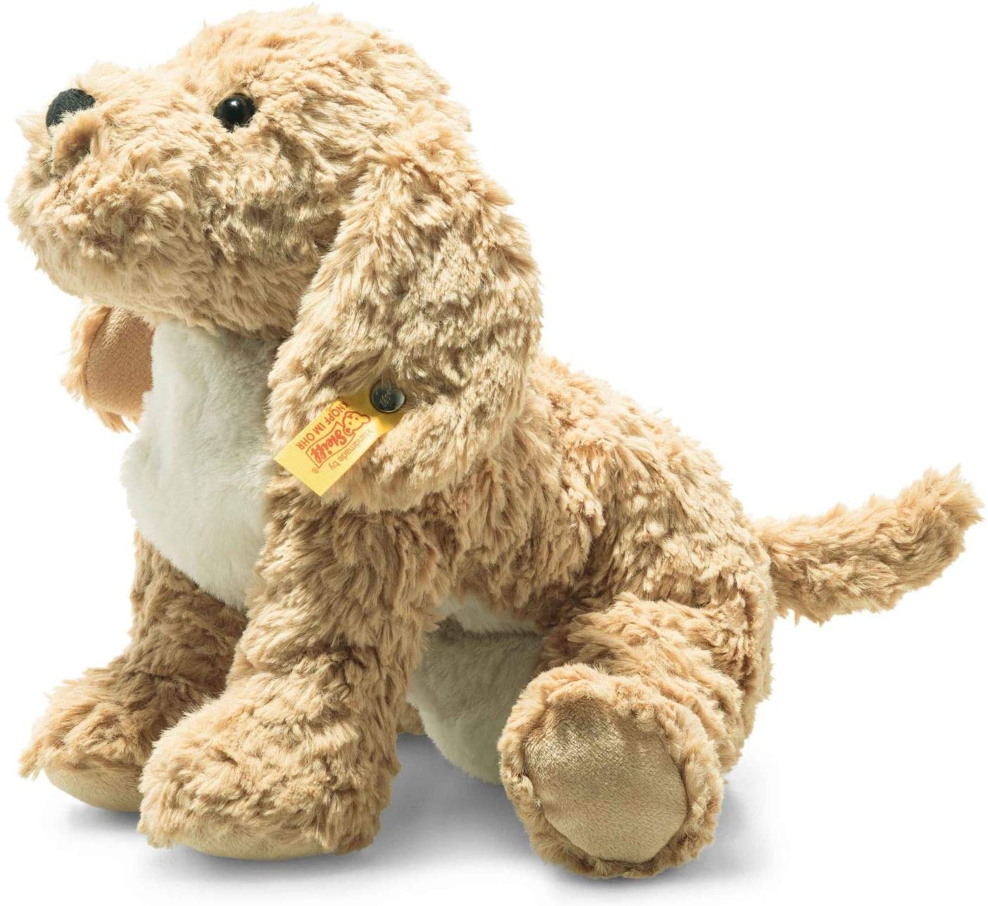 Steiff Soft Cuddly Friends Berno Goldendoodle-26 cm-Kuscheltier für Kinder-weich & kuschelig-waschbar-beige (099175)
