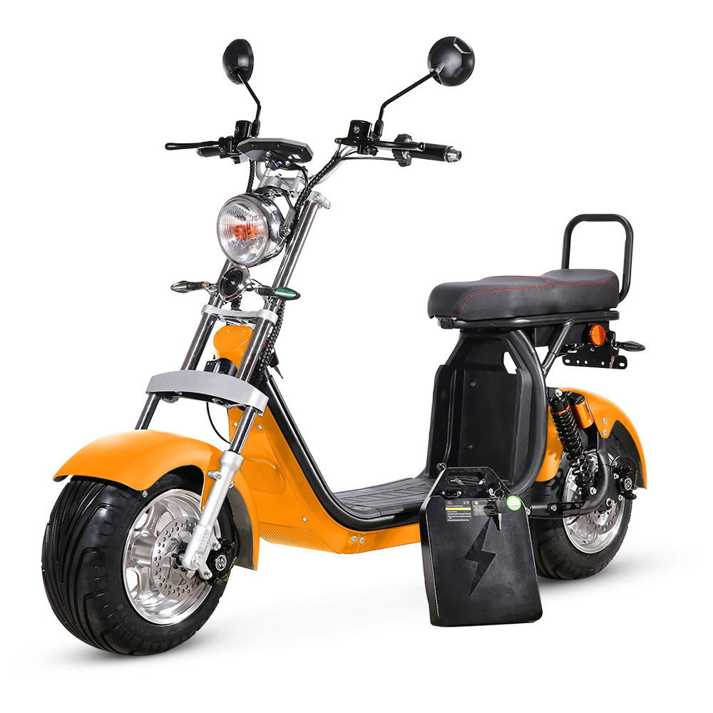 25km/h Mofa Version RocknBikes CP1.6 weiss Alu-Felgen Motorroller Elektroscooter Weiss mit 60V20Ah Akku