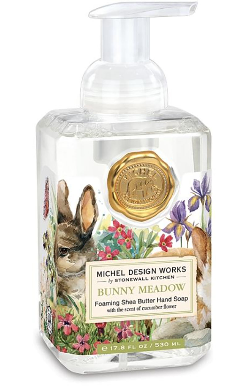Michel Design Works Schäumende Hand Seife Bunny Meadow FOA382 530ml mit Shea-Butter und Aloe-Vera 17.8-fluid Unze