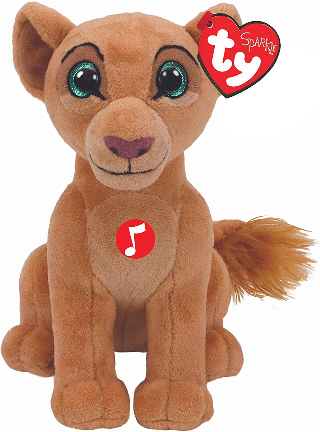 TY 41094 Disney Nala W/Sound Lion King Plüsch, Mehrfarbig Löwe Beanie Babies