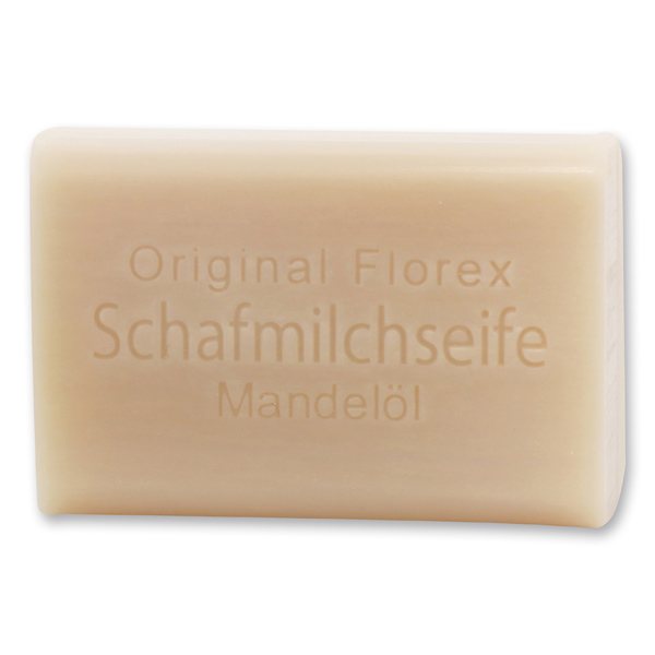 Florex Schafmilchseife - Mandelöl - herrlicher feiner Duft mit viel Feuchtigkeit 100 g