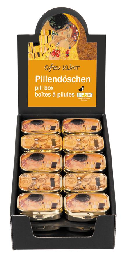 Fridolin  DISPLAY, Pillendöschen, Klimt, 30 Stk.  Nr. 18280