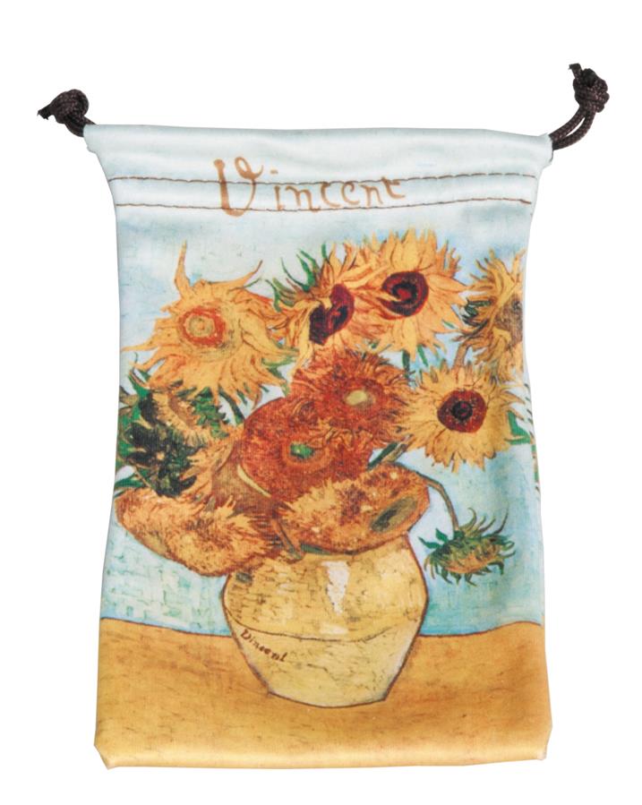 Fridolin  art bag, Van Gogh, Sonnenblumen, 16 x 9 cm Nr. 40677