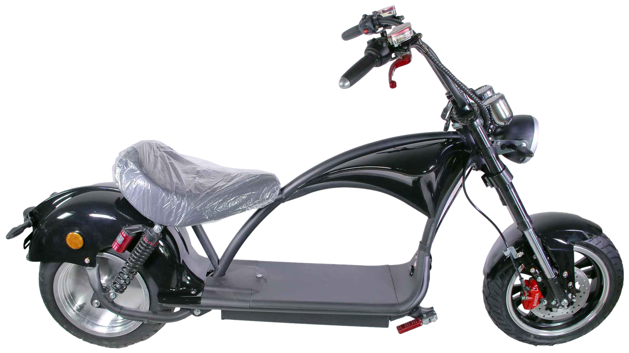 Motorrad Chopper RE10CP4 Elektro-Chopper Schwarz 45km/h 60V25Ah Alufelgen 3kW