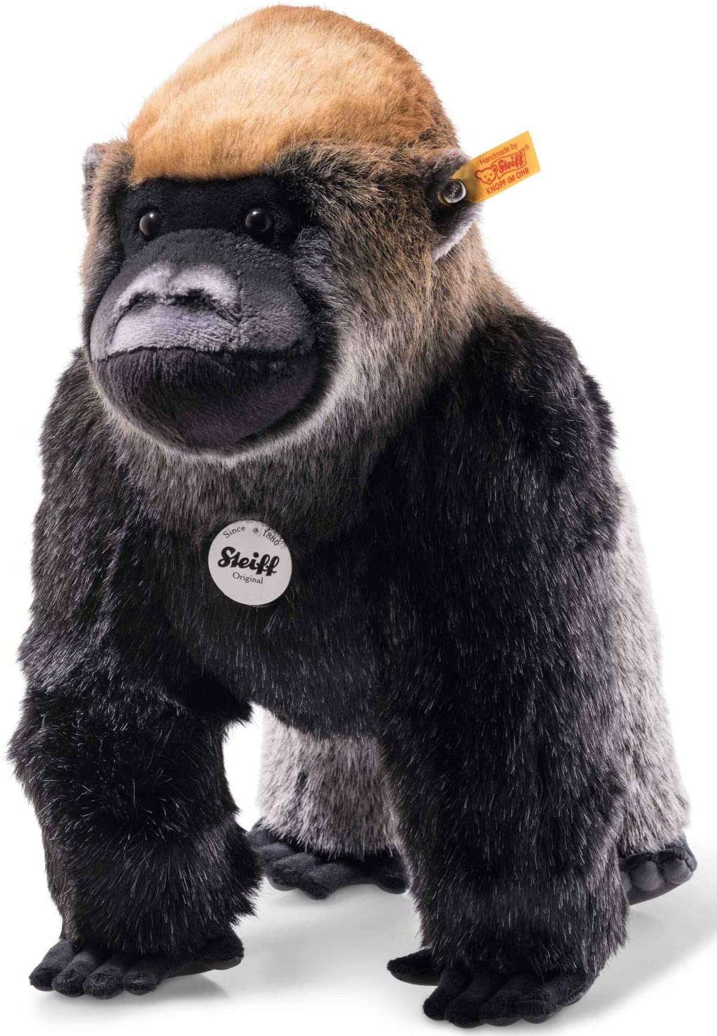 Steiff Boogie Gorilla 35 grau stehend 062216 Affe mehrfarbig