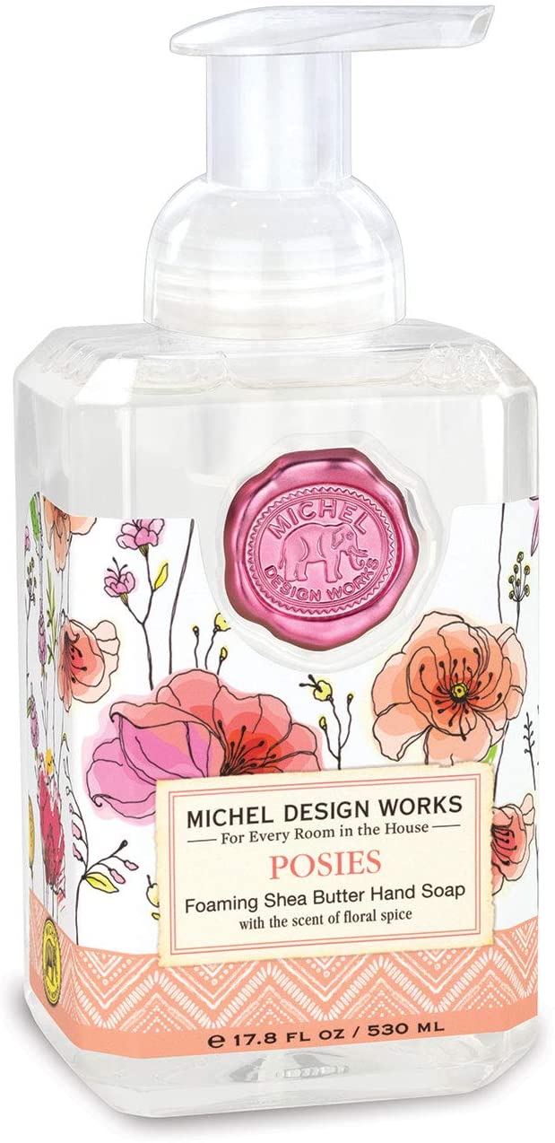 Michel Design Works Schäumende Hand Seife Posies 530ml FOA342 mit Shea-Butter und Aloe-Vera 17.8-fluid Unze