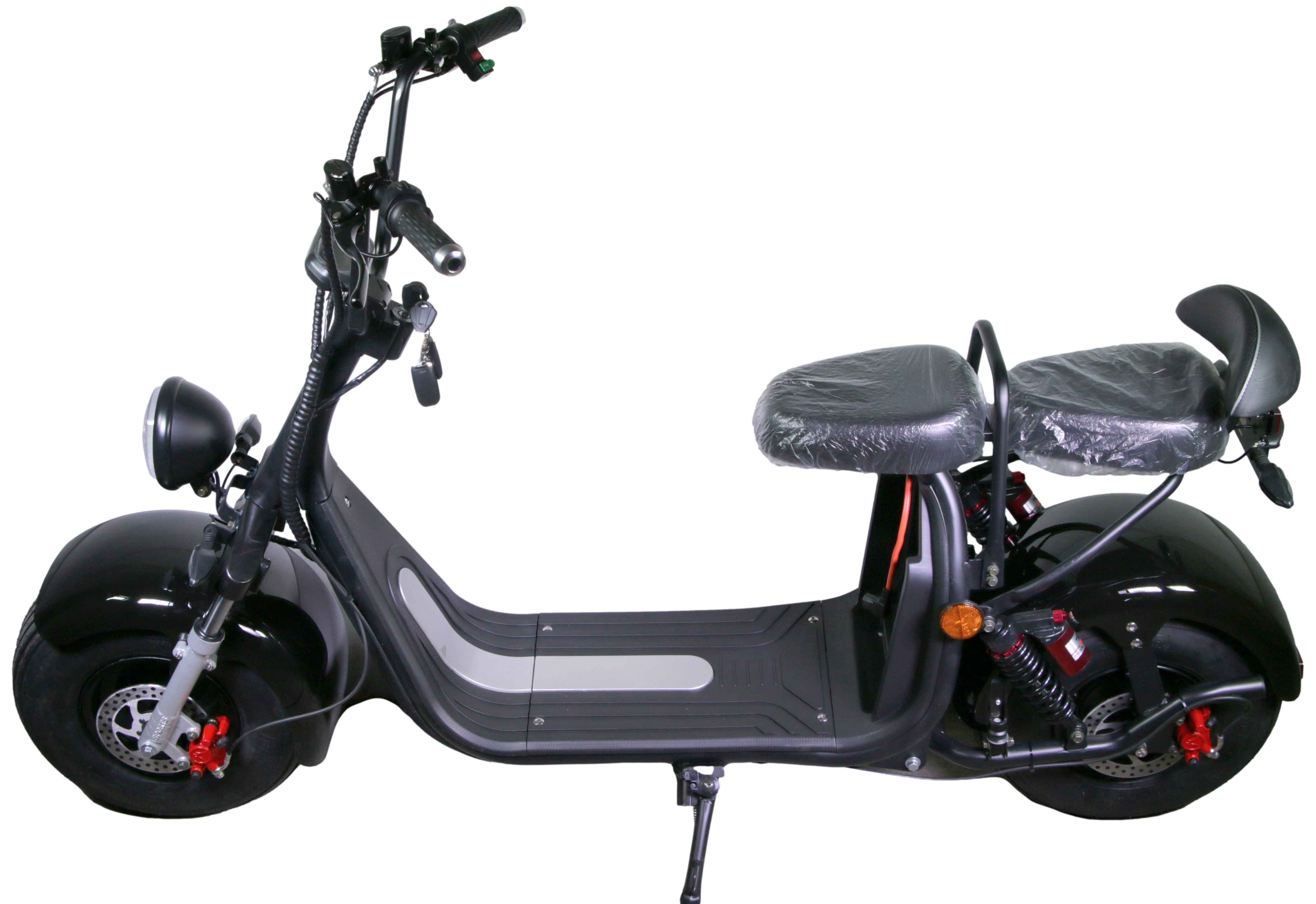 HR-2 45km/h 60V20Ah RocknBikes Elektroroller Motorroller Mokick Harley Scooter CitiCoco Black Shiny Akku 60V20Ah