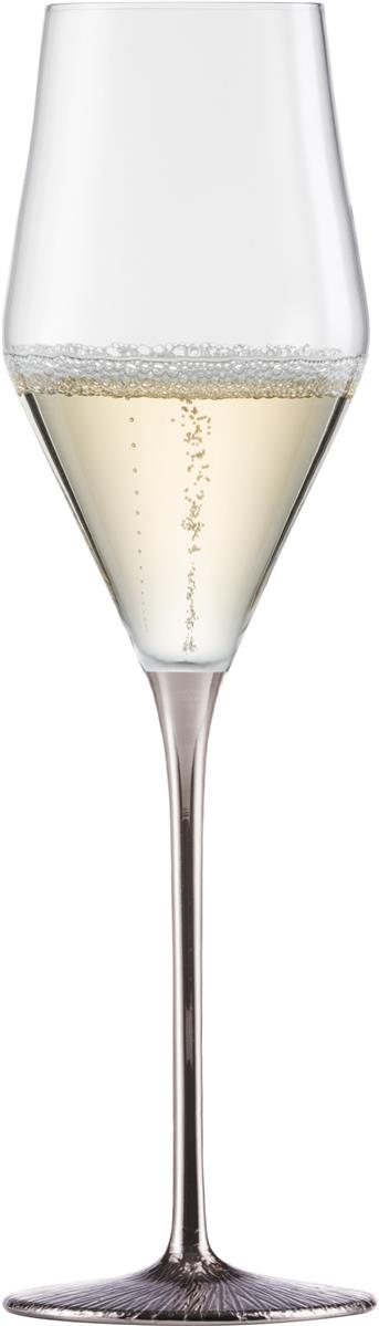 Glashütte Eisch 2 Champagnergläser 518/7 im Geschenkkarton Ravi Platin 75851870