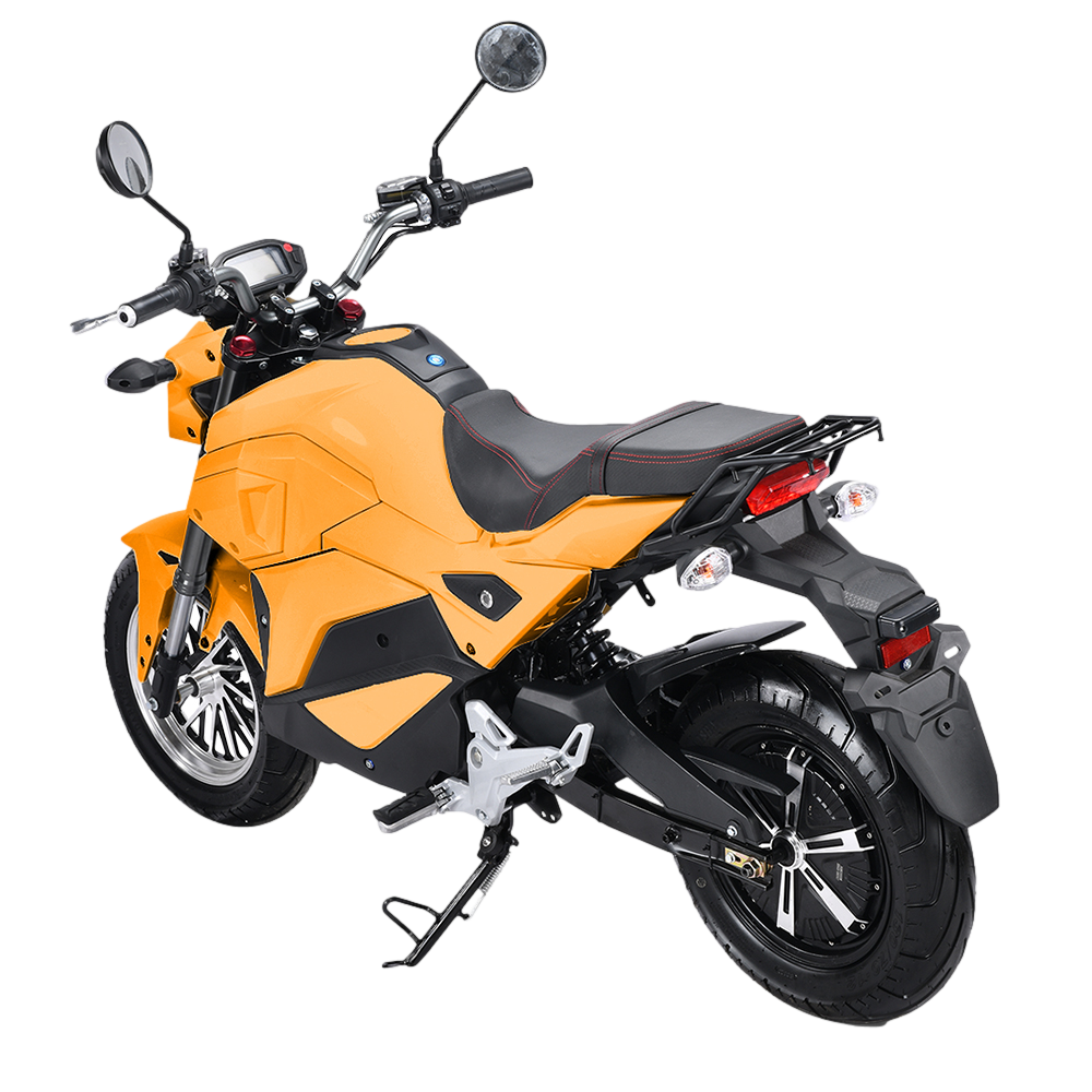 Elektro Motorrad RE8 Orange 45km/h 72V20Ah Lead Accid Alufelgen Naked Bike