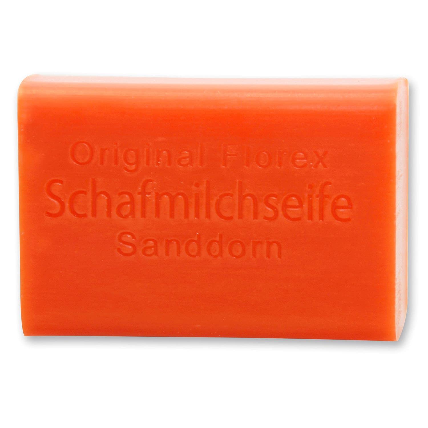 Florex Schafmilchseife - Sanddorn - mit wertvollen duftenden Sanddornölen reinigt die Haut pflegt seidenweich 100 g